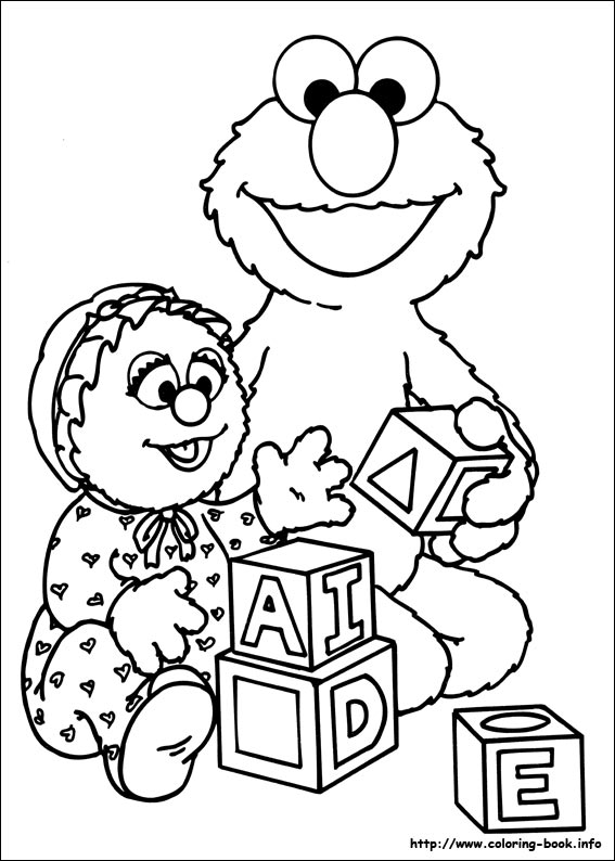 Sesame Street coloring picture